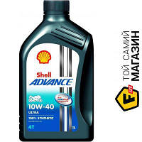 Моторное масло синтетическое Украина Моторное масло SHELL Advance 4T Ultra 10W-40 1 л