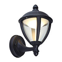 Настенный уличный светильник 9Вт 3000К теплый цвет освещения черный 261х165х198 мм