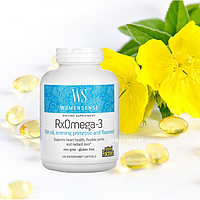 Natural Factors, WomenSense, RxOmega-3, 120 мягких таблеток Enteripure