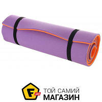 Коврик Lanor Коврик для йоги и фитнеса Lanor 1800х600х12 мм Карпаты фиолетово-оранжевый