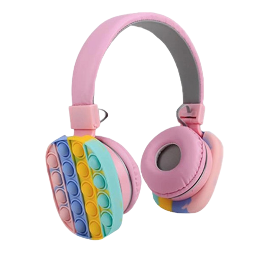 Бездротові Bluetooth навушники для дітей та підлітків CXT 806E у стилі Pop IT | Накладні навушники