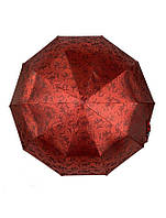 Зонт полуавтомат женский Bellissimo M524 жаккардовый на 9 спиц Красный
