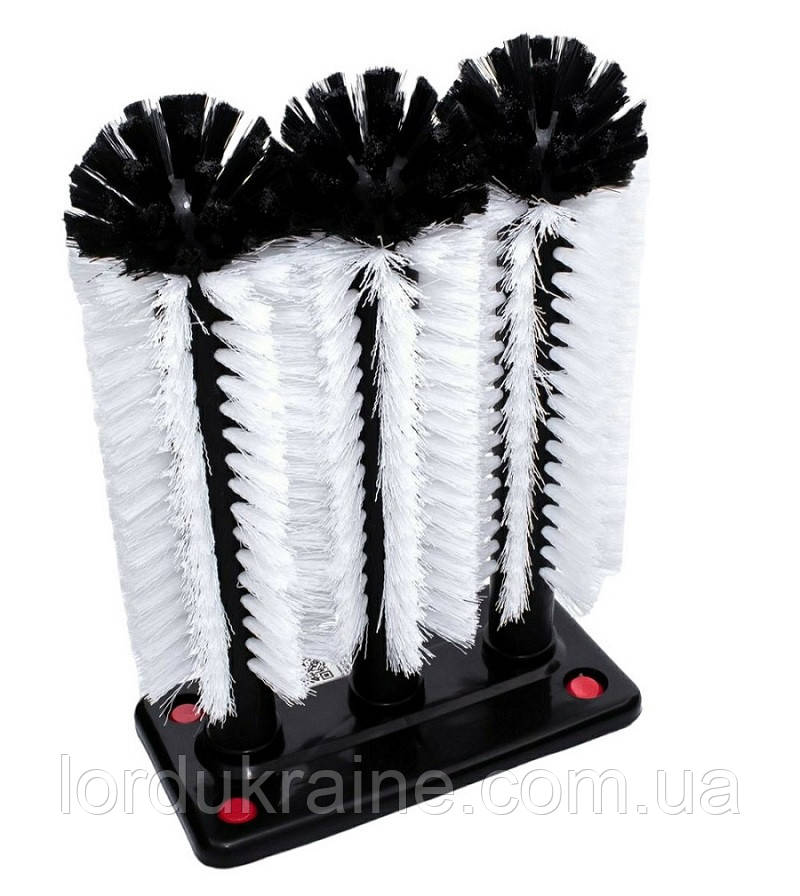 Комерційний йорж для миття високих склянок потрійний 25,5х18,5х8,5 см, фото 1