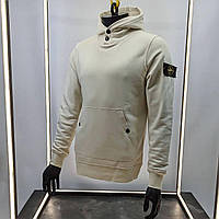 Худи Stone Island бежевая | Мужские брендовые толстовки Стон Айленд | Стоник