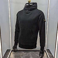 Худи Stone Island черная | Мужские брендовые толстовки Стон Айленд | Стоник