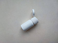 15 - 12 мл білий Поліпропілен (РР) з білим фліп-топ 20/410, круглий ПЕТ пластиковий флакон, пластмасовий у комплекті