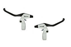 Гальмівні ручки Saccon L321, алюміній чорний / білий (ham029)