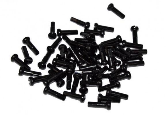 Ніпелі для спиці Spencer 144шт, 16мм, чорний (SZP025)