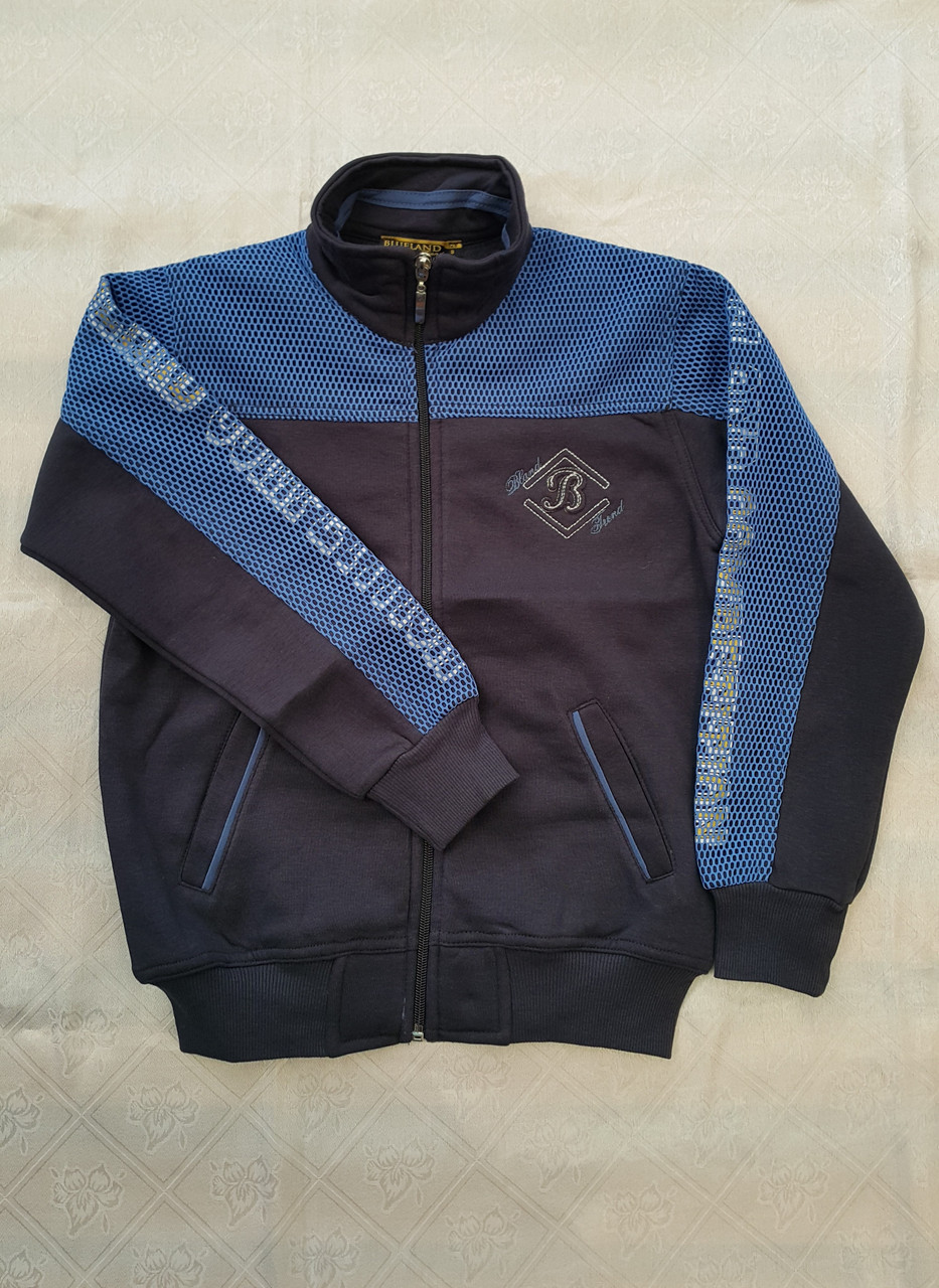 Тепла кофта толстовка з байковим начосом для хлопчика 128,164 зросту, фото 1