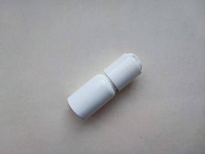 15 - 12 мл Поліпропілен (РР) білий з білим диск-топ 20/410, круглий ПЕТ пластиковий флакон, пластмасовий у комплекті, фото 1