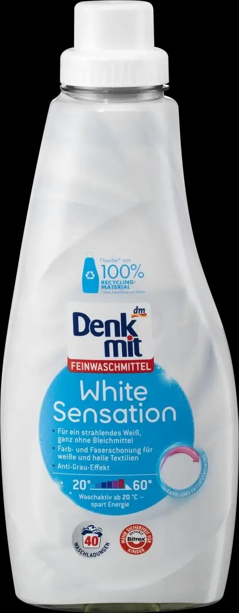 Гель для прання білої білизни DenkMit White Sensation 4058172755361 1 л артикул 4625033