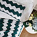 Чохол для подушки в'язаний Ohaina 70x50 Ocean blue + White, фото 4