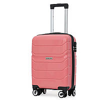 Маленький женский чемодан для ручной клади Semi Line 20" (S) Pink (T5615-1) I'Pro