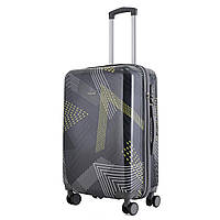 Маленький дорожный чемодан с рисунком Semi Line 24" (S) Black Pattern (T5651-2) I'Pro