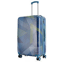 Большой дорожный чемодан для путешествий Semi Line 28" (L) Blue Pattern (T5652-3) I'Pro