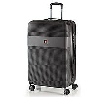 Большой дорожный чемодан для путешествий Swissbrand Cairo (L) Black (SWB_LHCAI001L) I'Pro