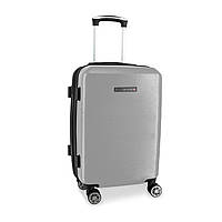 Маленький дорожный чемодандля ручной клади Swissbrand Cardiff (S) Silver (SWB_LHCAR802S) I'Pro