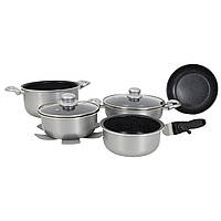 Набор посуды Gimex Cookware Set induction 8 предметів Silver (6977227) I'Pro