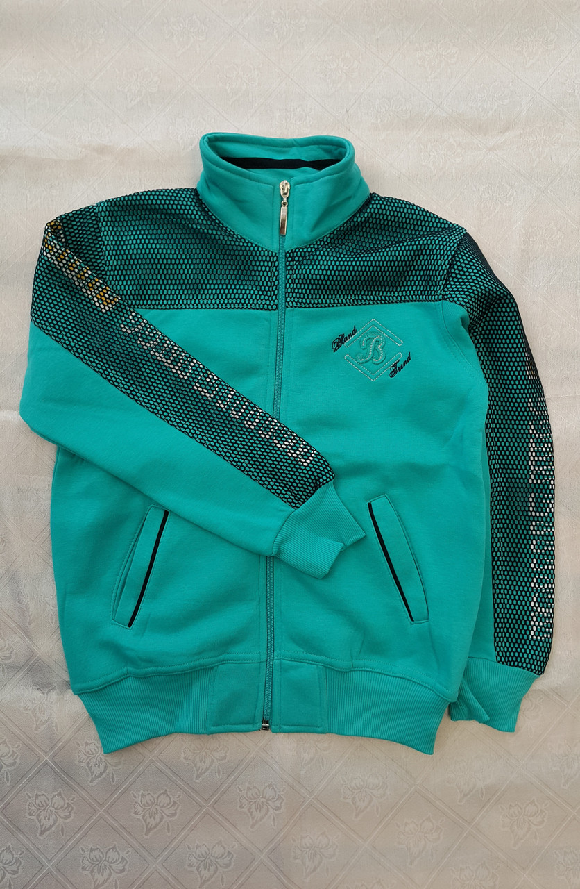 Тепла кофта толстовка з байковим начосом для хлопчика 128,140,164 зросту, фото 1