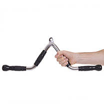 Ручка для тяги на трицепс V-подібна прогумована Zelart TA-2739 Код TA-2739, фото 5