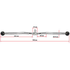 Ручка для тяги на трицепс і біцепс W-подібна Zelart TA-5146 Код TA-5146, фото 3