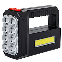 Фонарь переносной RIAS LF-1780 8LED+COB с солнечной панелью Black (3_03152)