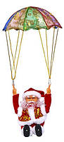 Новогодняя декоративная игрушка Дед Мороз с парашютом высота 40 см CX-7 в упаковке 1 шт