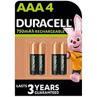 Аккумулятор Duracell AAA 750mAh NiMh 4шт (5000394045019)