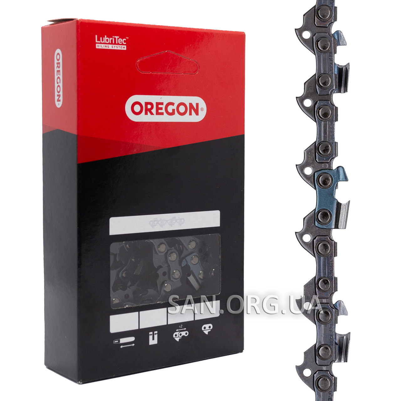 Ланцюг Oregon 50 ланок крок 3/8 1,3 мм 91VXL050E для бензопили 35 см