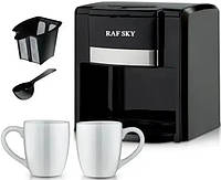 Новинка! Электрическая кофеварка на две чашки Raf Sky RS7320