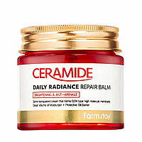 Интенсивный увлажняющий крем-бальзам для лица FarmStay Ceramide Daily Radiance Repair Balm с керамидами 80 г