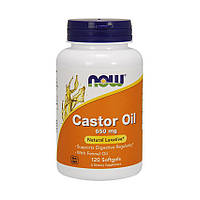 Натуральная добавка касторовое масло Castor Oil 650 mg (120 softgels), NOW Китти