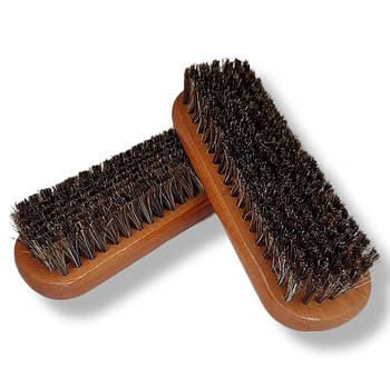 Щітка для взуття прямокутна натуральний кінський ворс 140*50 мм