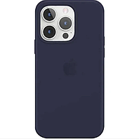 Чехол Silicone Case для iPhone 14 Pro Max Midnight Blue / Чехол Силикон Кейс на Айфон 14 Про Макс Синий