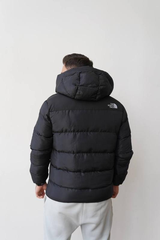 Спортивная куртка-пуховик теплая дутая The North Face зима чёрная L - фото 9 - id-p2020390367