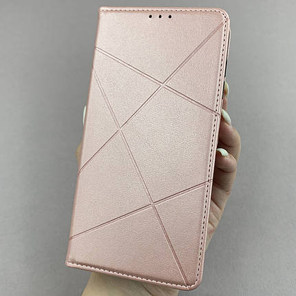 Чохол-книга для Samsung Galaxy A24 4G книжка в смужку з кишенею на телефон самсунг а24 4г рожева str, фото 1