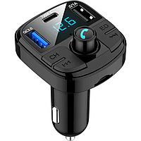 FM-трансмітер в авто U&P BT29 Bluetooth 5.0 / microSD / QC 3.0 Чорний  (HG-BT29-BK) ФМ модулятор в авто