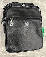 Кожаная сумка планшетка Prada