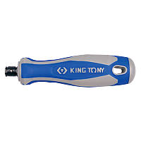 Ручка держатель для бит King Tony под квадрат 1/4", с фиксатором, 135 мм