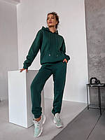 Теплый костюм с капюшоном кофта с карманом кенгуру Ткань трехнитка на флисе Размеры 42-44,46-48,50-52
