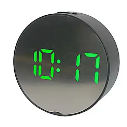 Настільний електронний годинник VST-6505 Mirror / Годинник дзеркальний з підсвічуванням і термометром