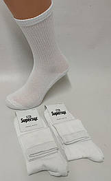 Шкарпетки підліткові Sport 0303s-W вис.теніс махрова стопа білі р.35-40 (уп.12 пар)