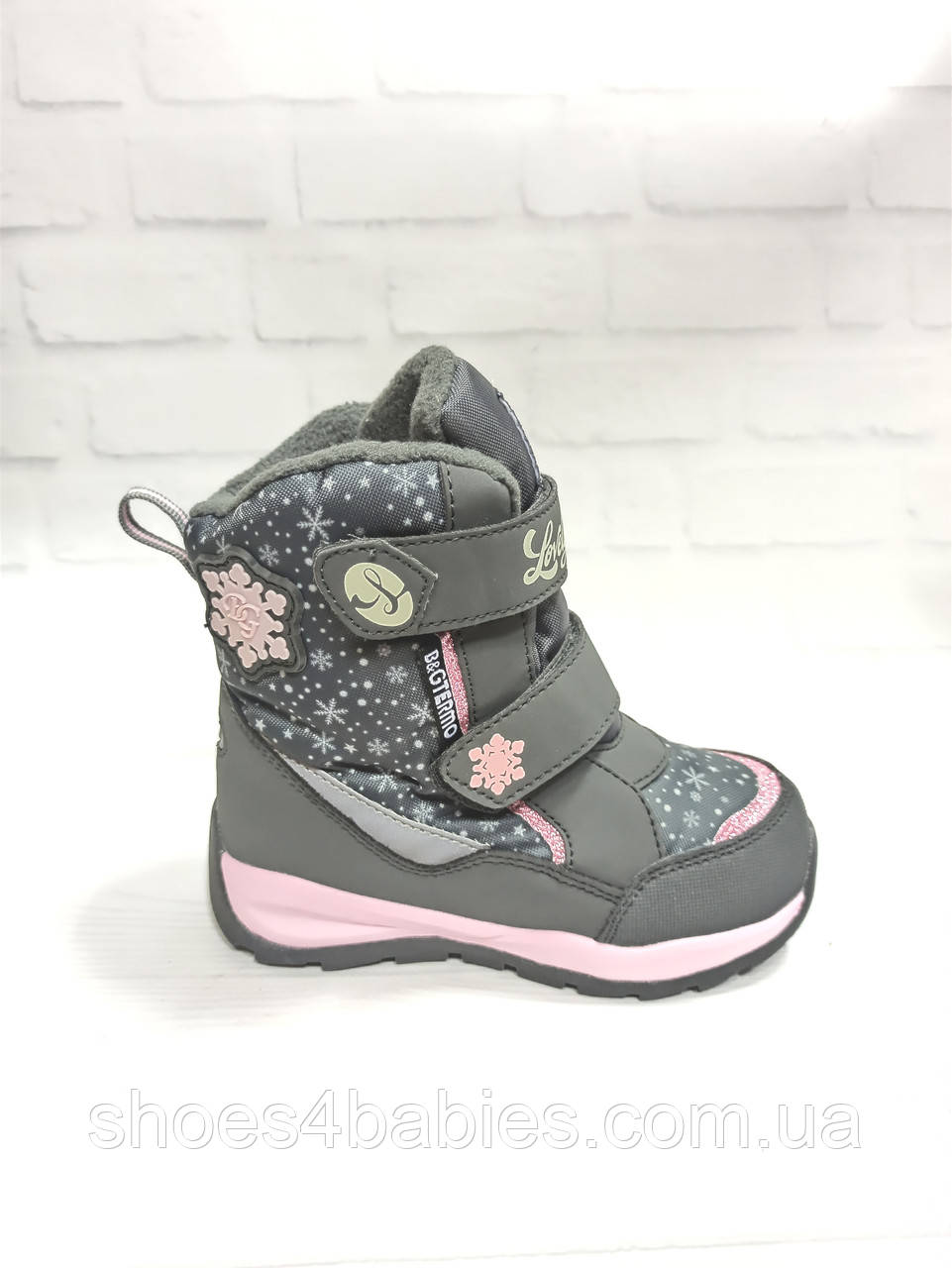 Термо черевики зимові для дівчинки B&G termo (Бі Джі) р. 25, 27 модель 2312312