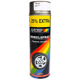 Акрилова автоемаль спрей для дисків темне срібло Motip Wheel Spray Dark Silver 500мл