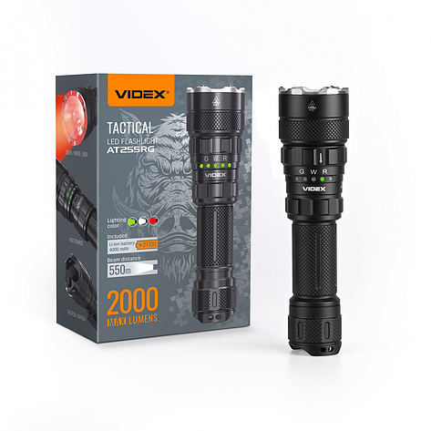 Портативний світлодіодний ліхтарик Videx VLF-AT255RG 2000Lm 5000K, фото 1