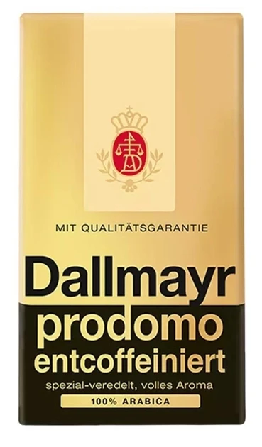 Кава мелена Dallmayr без кофеїну Prodomo Entcoffeiniert 500 г Німеччина