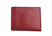 Жіночий компактний шкіряний гаманець "Caliente" червоний