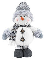 М'яка Іграшка сніговик новорічний 40 см, святкова іграшка під ялинку сніговик, дитяча мʼяка іграшка