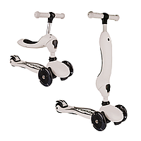 Дитячий біговел-трансформер 3 в 1 A1 Scooter Сірий