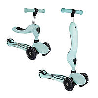Дитячий біговел-трансформер 3 в 1 A1 Scooter М'ятно-зелений